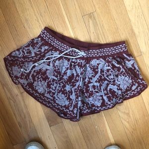 woven flowy shorts
